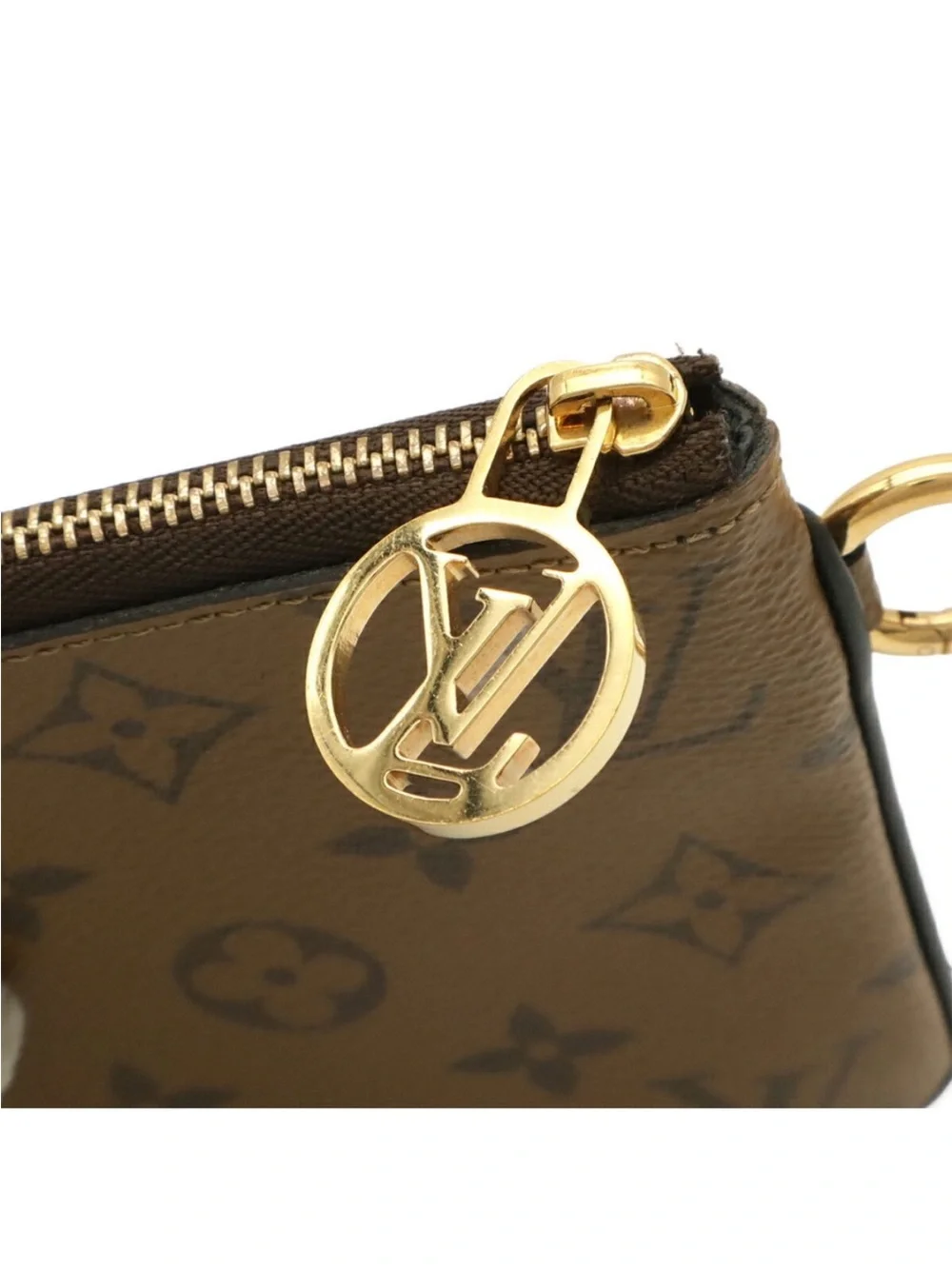 LOUIS VUITTON Brown Monogram Pochette Pouches